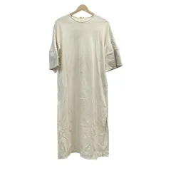 AMERI(アメリ) ワンピース サイズM レディース - アイボリー クルーネック/七分袖/マキシ丈