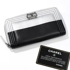 【新品同様＋】CHANEL 2015 ボーイシャネル カーフ 財布