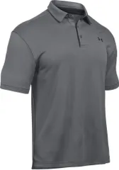 アンダーアーマー UNDER ARMOUR ゴルフ UA テック ポロ メンズ 半袖 ポロシャツ トップス 抗菌防臭 ストレッチ 伸縮性 部活 練習 トレーニング フィットネス 運動 大会 ラウンド 吸汗 速乾 040 GRAPHITE/BLACK/B