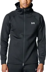 アンダーアーマー UNDER ARMOUR バスケット UA LONGSHOT ARMOUR KNIT JACKET メンズ ジャケット パーカー フーディ フルジップ トレーニング 運動 練習 クラブ ストレッチ性  6007 001 BLACK/WHITE