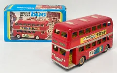FABRIQUE EN CHINE フリクションブリキ DOUBLE DECKER BUS/TOYS 200mm