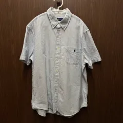 ポロ 最新ラベル オックスフォード 半袖 シャツ L