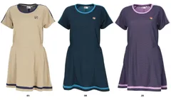 フィラ FILA テニス ワンピース レディース ウェア テニスウェア 半袖 トゥダイドットニット 吸水 吸湿 速乾 UV 部活 練習 トレーニング 部活 練習 トレーニング  VL2924 20 フィラネイビー