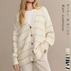 ニットカーディガン 即購入OK ボーダー 大きいサイズ レディース 秋冬 長袖ニットカーディガン カーディガン 羽織り アウター トップス ボ