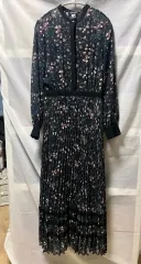 (在庫整理特価) Club Monaco クラブモナコ シフォン ロング丈ワンピース 0サイズ