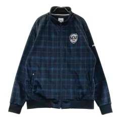 サイズ：3L FILA GOLF フィラゴルフ  裏起毛 ジップジャケット チェック柄 ネイビー系 [240101577628] ゴルフウェア メンズ ストスト