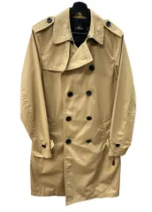 コーチ COACH トレンチコート TRENCHCOAT ライトアウター ダブル ミモレ丈 スリット BROWN 茶色 F33778 コート 無地 ブラウン XSサイズ 104LT-256のサムネイル