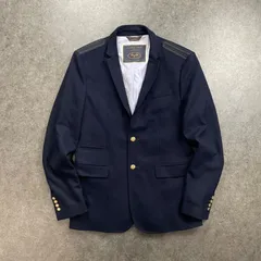 ZARA MAN Tailored Jacket ザラ ザラマン テーラードジャケット 紺ブレザー シングル 金ボタン 金釦 ストレッチ メンズ 42