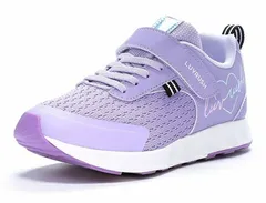 【SALE】【moonstar】LUVRUSH LV 1157 PURPLE パープル ムーンスター ラブラッシュ 子供靴 キッズ スニーカー スーパースター 抗菌防臭 運動会 女の子 ローカット マジックテープ シューズ 紫色