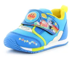 【moonstar】AP B45 BLUE ムーンスター ブルー アンパンマン 子供靴 ベビー シューズ スニーカー 男の子 女の子 ドキンちゃん バイキンマン SLマン 青色