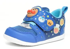 【数量限定】【moonstar】APM B38 BLUE ムーンスター ブルー アンパンマン 子供靴 ベビー シューズ 男の子 スニーカー