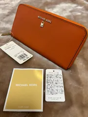 マイケルコースファスナー付き長財布 ラウンドファスナー長財布ラウンドジップ長財布ラウンド長財布ラウンドジップ財布ラウンドウォレットラウンドジップウォレットファスナー付きウォレットラウンドファスナーウォレット小銭入付さいふサイフロングウォレットオレンジレディース