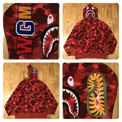 正規品A BATHING APE MCMコラボ シャークパーカー - メルカリ
