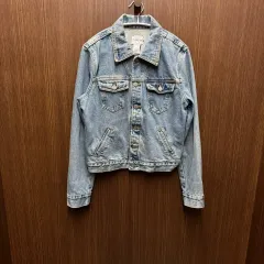 Calvin Klein カルバン・クライン ライトブルー デニムジャケット デニム ジャケット L