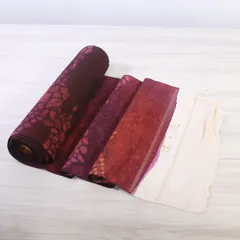 【ト足】辻が花 羽尺 着物 生地 反物 CA0A08