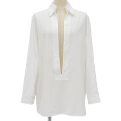 美品 エルメス マルジェラ ヴァルーズ コットンスキッパーシャツ 34 M