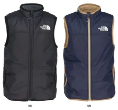 ザ・ノース・フェイス THE NORTH FACE アウトドア キッズ リバーシブルコージーベスト フリース 中綿 2WAY 撥水 静電 お出かけ 公園 秋 冬 防風 子供 キッズ  NYJ82445 KK ブラック2