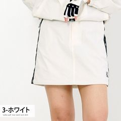 Women's Golf Shorts, GS GOLF Golf Wear, Half Pants, Stretch Chino Material, Cargo Pockets, Elastic Waist, Stylish, Autumn/Winter/Spring/Summer, Brand Name, Cute, Korean Style, SK14, 3-White
