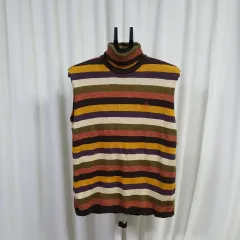 CASTELBAJAC カステルバジャック ゴルフ レディース タートルネック ウール ニットベスト 105