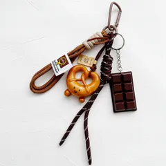 【新品】プレッツェル＆チョコレート バッグチャーム キーホルダー