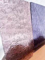 【フロレンティン2枚セット】パープル×ピンク／ステンドグラス用ガラス／ウィズマーク色違いセット／ハンドメイド素材