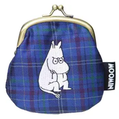 【メール便】ムーミン 小銭入れ チェックジャガードがま口財布 北欧 ワタナベ 小物入れ キャラクター グッズ 