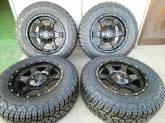 中古バリ溝BFグッドリッチ265/65R17+エクストリームJホイール プラド等
