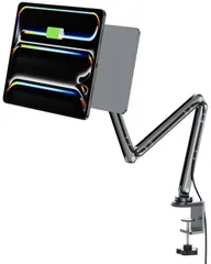 KU XIU X36 PRO MAX  iPad Air 13インチ（M3/M2）／iPad Pro 12.9インチ（第3～6世代）対応 アーム式マグネットスタンド 一体型ワイヤレス充電対応 絵描き・充電両用スタンド 無段階高さ・角度・回転