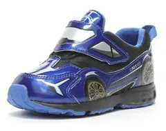 【moonstar】CARROT CR C2328 BLUE (18-21cm) ブルー ムーンスター キャロット 子供靴 キッズ スニーカー 3E ワイド スポーツカー 青色