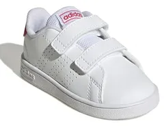 【SALE】【adidas】GW6501 Adidas Advancourt CF I WHITE/PINK アディダス アドバンコート ホワイト ピンク キッズ ベビー スニーカー 3本ライン 白