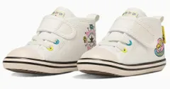 【SALE】【CONVERSE】 BABY ALL STAR N TAMAGOTCHI V-1 7SD783 ホワイト ベビー オールスター Ｎ タマゴッチV-1 コンバース カジュアル たまごっち コラボ ハイカット 白色 WHITE 子供靴 赤ちゃん