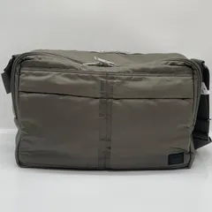 BN6896●PORTER ポーター 80周年記念 タンカー ショルダーバッグ 2層式 ナイロン  カーキ 大容量  A4収納可  希少 美品