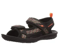 【SALE】【moonstar】super star SS S980 BLACK ブラック ムーンスター スーパースター ボーイズ サンダル「バネのチカラ・パワーバネ」子供靴 ジュニア