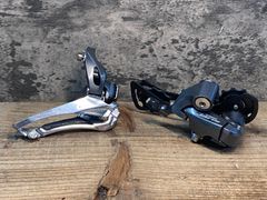 SHIMANO 】フロントディレイラー&リアディレイラー - メルカリ