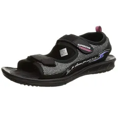 【SALE】【moonstar】SuperStar SS S1043 BLACK ブラック ムーンスター スーパースター サンダル キッズ「バネのチカラ・パワーバネ」夏 レジャー スポーツサンダル 子供靴 軽量 ペールカラー スポーティ黒