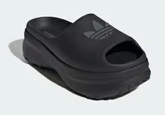 【adidas】JI2610 ADIFOM STAN SLIDES W BLACK アディダス アディフォーム スタン サンダル ブラック レディース ウィメンズ 厚底 シューズ 大人靴