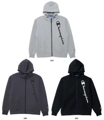 チャンピオン Champion テックウィーブ 3LS ジップフーデッドスウェットシャツ  C3AS102 080 チャコール