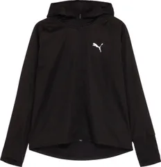 プーマ PUMA ランニング RF 防風ニットフーディー メンズ レディース 防寒 軽量 通気性 フード付き フルジップ ストレッチ素材 上着 パーカー ジョギング トレーニング  526151 01 プーマ ブラック