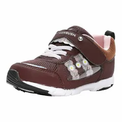 【SALE】【moonstar】LUVRUSH LV 1138 BROWN ブラウン ムーンスター ラブラッシュ 子供靴 キッズ スニーカー スーパースター 抗菌防臭 運動会 女の子 ローカット マジックテープ ジュニア シューズ