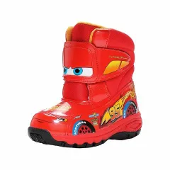【SALE】【moonstar】DN WC045E RED レッド ディズニー カーズ ムーンスター 子供靴 キッズ ウィンター ブーツ 長靴 ベビー ウィンター 雨雪 通園 キッズ 防水 ボア 赤