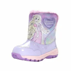 【SALE】【moonstar】DN WC043E PURPLE パープル ディズニー ラプンツェル ムーンスター 子供靴 キッズ ウィンター ブーツ 長靴 ベビー ウィンター 雨雪 通園 キッズ 防水 ボア
