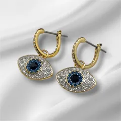 SWAROVSKI スワロフスキー SYMBOLICA シンボリカ イーブルアイ ピアス クリスタル ゴールド レディース 上品 幸運 お守り ギフト 人気 ブランド アクセサリー 送料無料 匿名配送