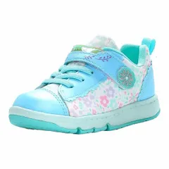 【moonstar】CARROT CR C2339 MINT ムーンスター キャロット 子供靴 キッズ スニーカー ミント 抗菌防臭 女の子 花柄 かわいい シューズ