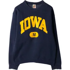 古着 90~00年代 フルーツオブザルーム FRUIT OF THE LOOM HEAVY cotton IOWA アイオワ大学 カレッジスウェットシャツ/eaa418576
