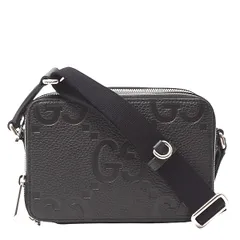 グッチ バッグ レディース ジャンボGG ミニショルダーバッグ レザー ブラック GUCCI 816958 未使用展示品