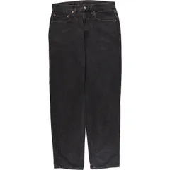 古着 00年代 リーバイス Levi's 550 RELAXED FIT ブラックデニム テーパードデニムパンツ メンズw32相当/eaa418547