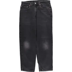 古着 00年代 リーバイス Levi's 550 RELAXED FIT ブラックデニム テーパードデニムパンツ メンズw31相当/eaa418550