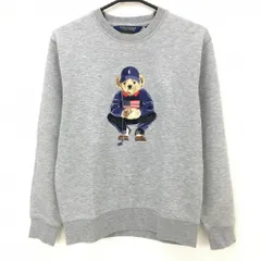 【超美品】ポロゴルフ トレーナー 杢グレー ポロベア スウェット メンズ SP ゴルフウェア Ralph Lauren