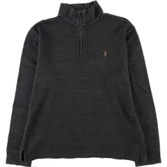 古着 ラルフローレン Ralph Lauren POLO RALPH LAUREN ESTATE RIB ハーフジップスウェットシャツ トレーナー メンズM相当/eaa418844