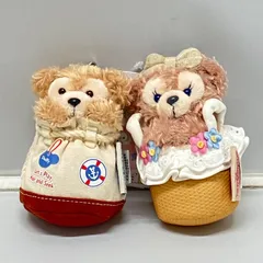 【美品】ダッフィーたちのかくれんぼ ぬいぐるみストラップ ダッフィー シェリーメイ キーホルダー